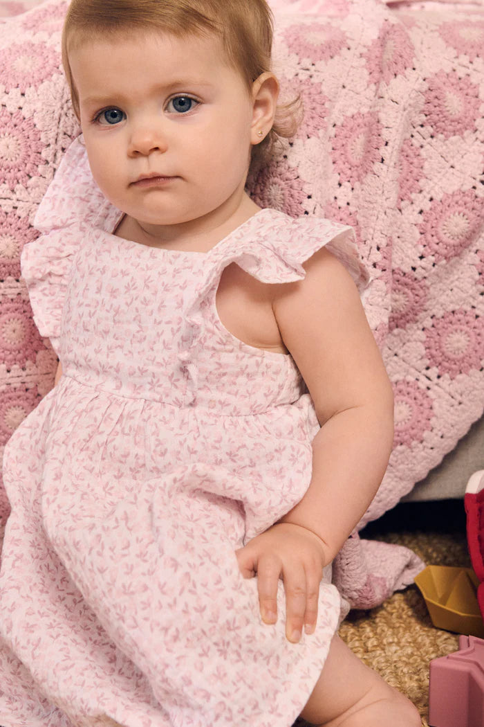 VESTIDO BEBÉ NIÑA SIN MANGAS FLORAL PRINT