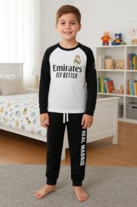 PIJAMA MANGA LARGA NIÑO ALGODON FLY BETTER REAL MADRID