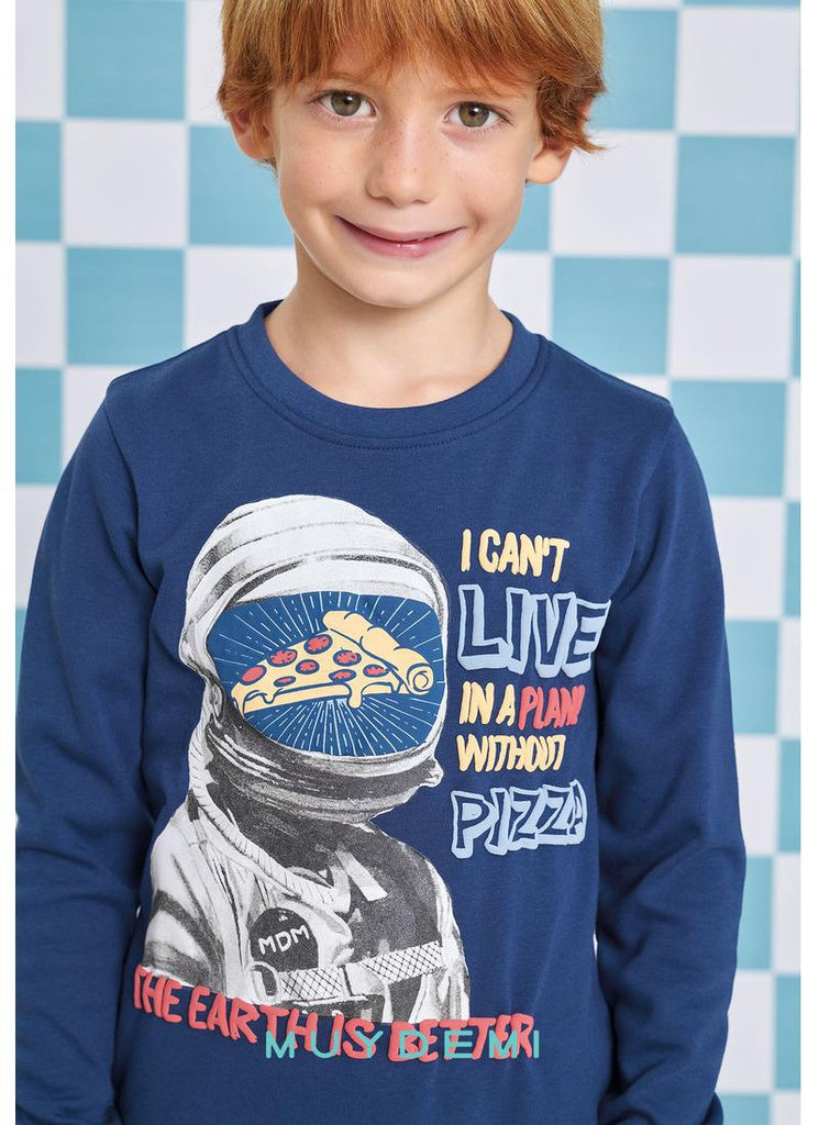 PIJAMA INFANTIL PLANET WITHOUT PIZZA NIÑO