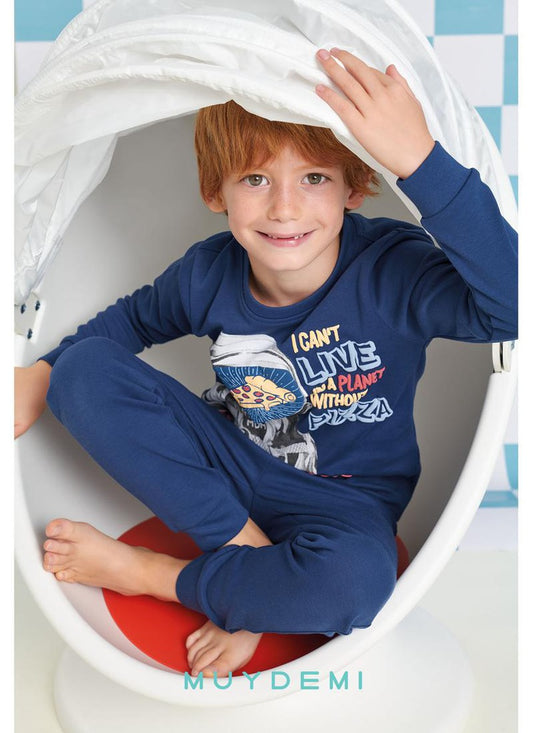 PIJAMA INFANTIL PLANET WITHOUT PIZZA NIÑO