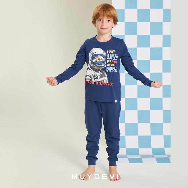 PIJAMA INFANTIL PLANET WITHOUT PIZZA NIÑO