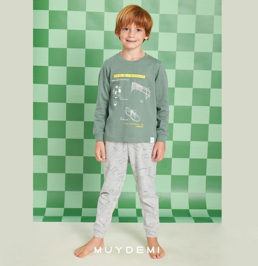 PIJAMA INFANTIL NIÑO FÚTBOL SCORE A GOAL