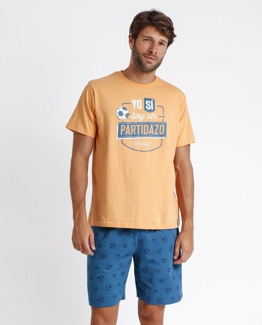 PIJAMA MANGA CORTA YO SI SOY UN PARTIDAZO