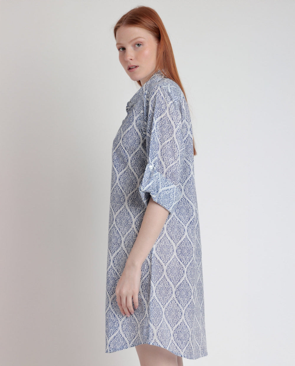 VESTIDO MANGA LARGA GREEK PLAYERO