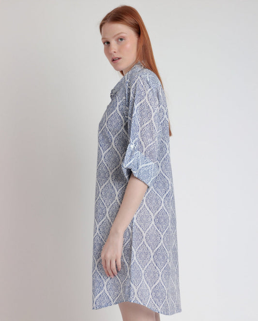 VESTIDO MANGA LARGA GREEK PLAYERO