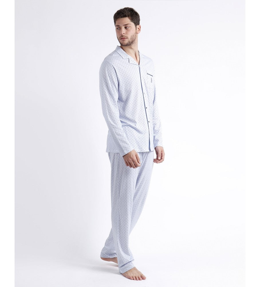 PIJAMA MANGA LARGA ABOTONADO STRIPES & DOTS