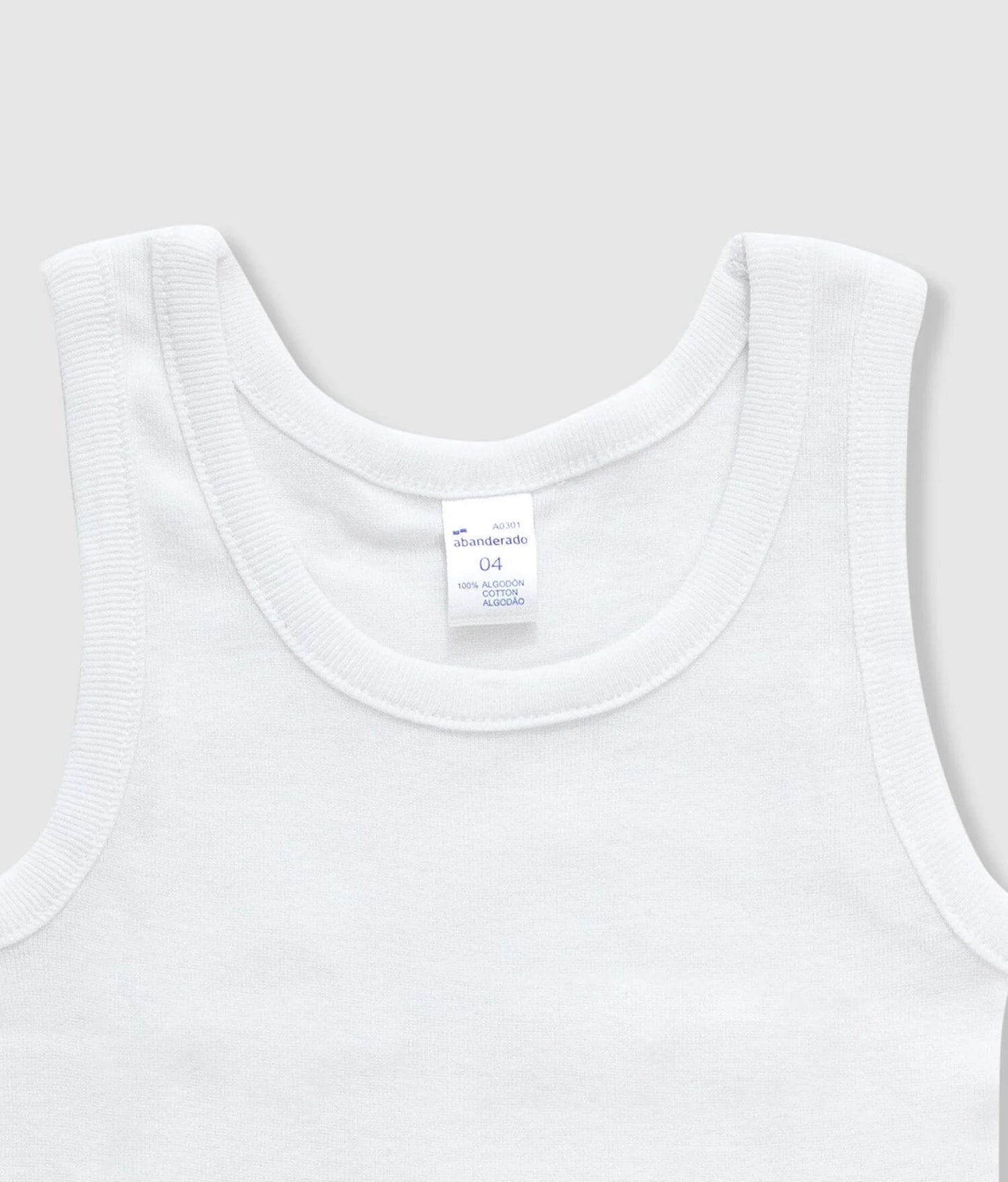 CAMISETA INTERIOR TIRANTES 100% ALGODÓN NIÑO