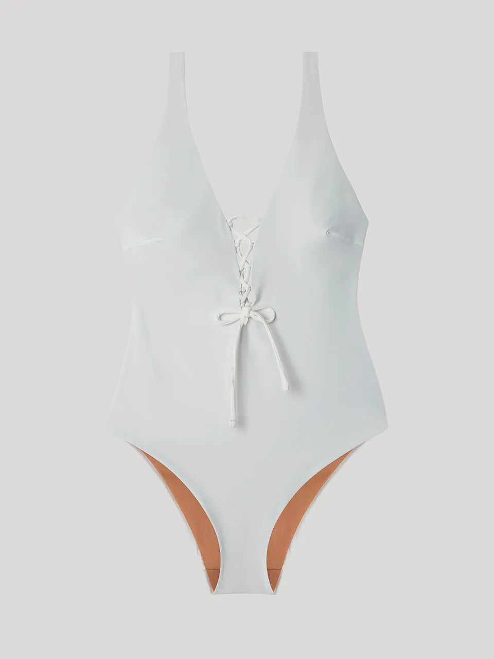 BAÑADOR CRUZADO EN ESCOTE BASIC WHITE