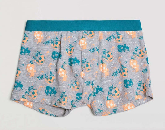 PACK-2 BOXERS INFANTIL NIÑO LOVE PLAY FOOTBALL