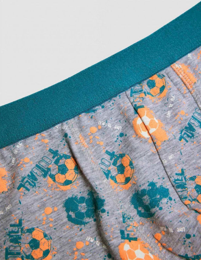 PACK-2 BOXERS INFANTIL NIÑO LOVE PLAY FOOTBALL