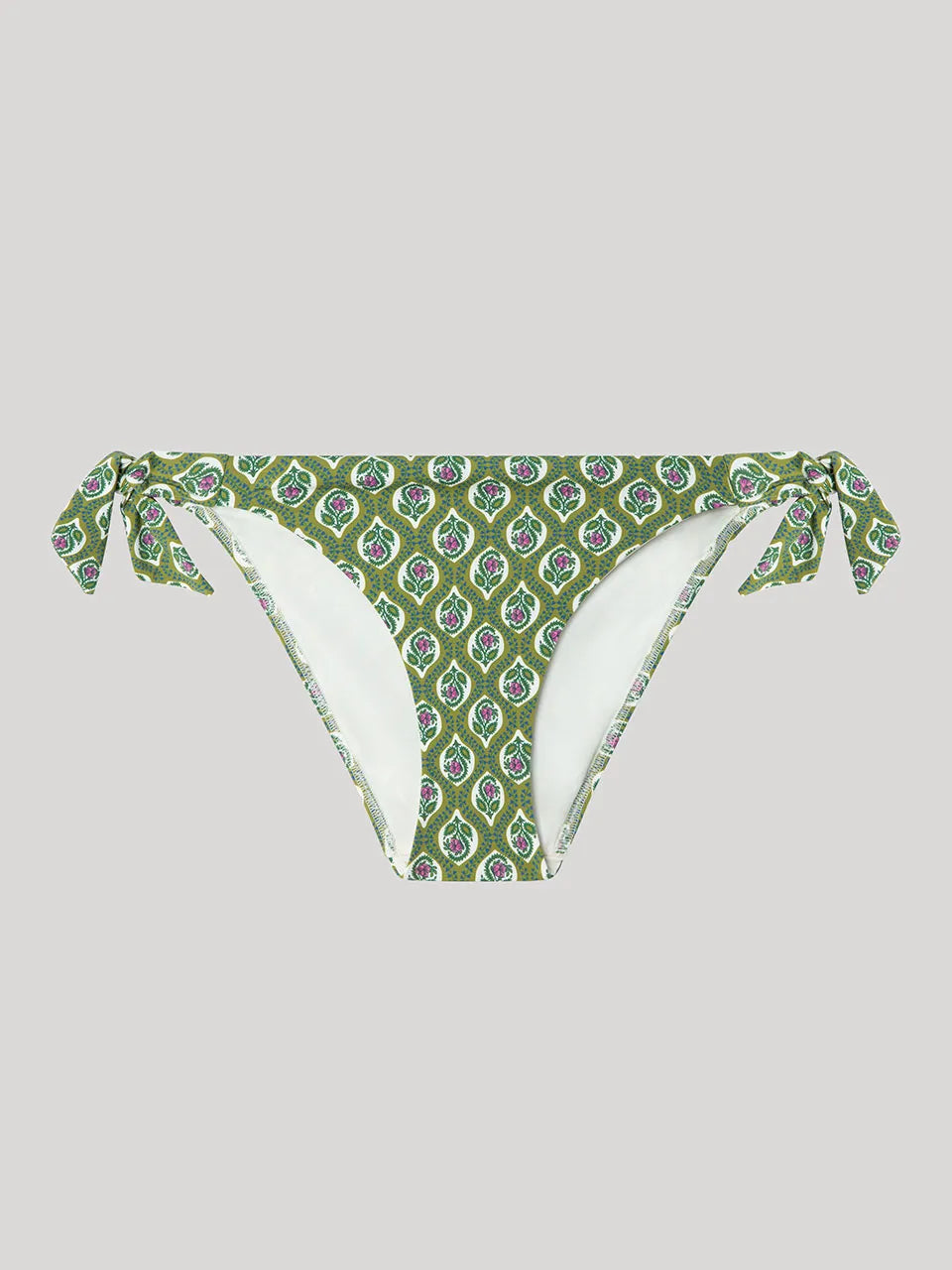 BIKINI DISEÑO FLORAL CON BRAGUITA AJUSTABLE EN LATERALES
