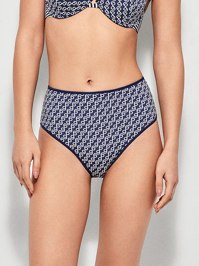 BIKINI ESTAMPADO ANUDADO MARINERO