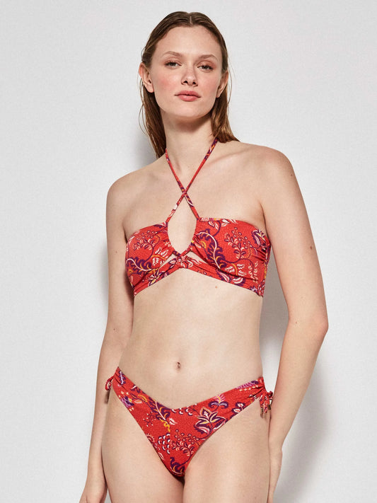 BIKINI BANDEAU SIN ARO BRASILEÑA EN V SUMMER HEAT