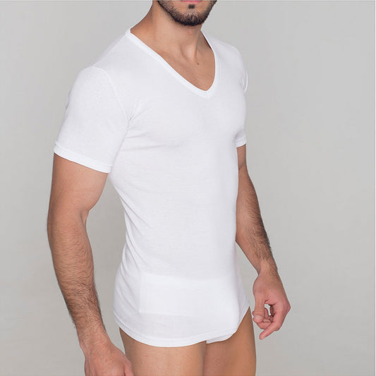 CAMISETA MANGA CORTA CANALÉ CUELLO PICO