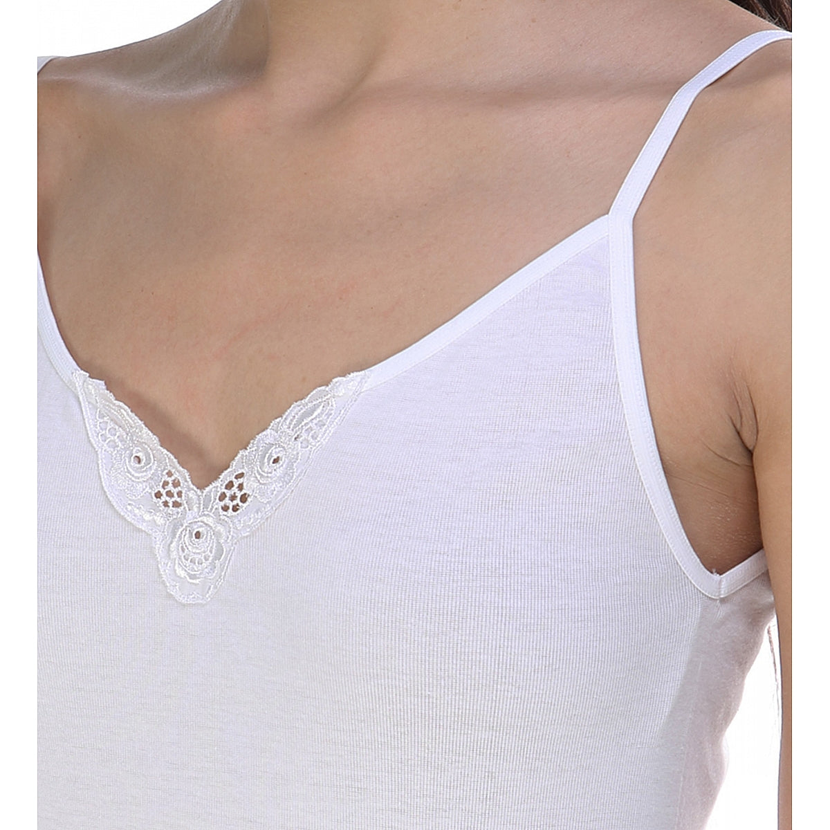 CAMISETA TIRANTE FINO 100% ALGODÓN ANTIALÉRGICA