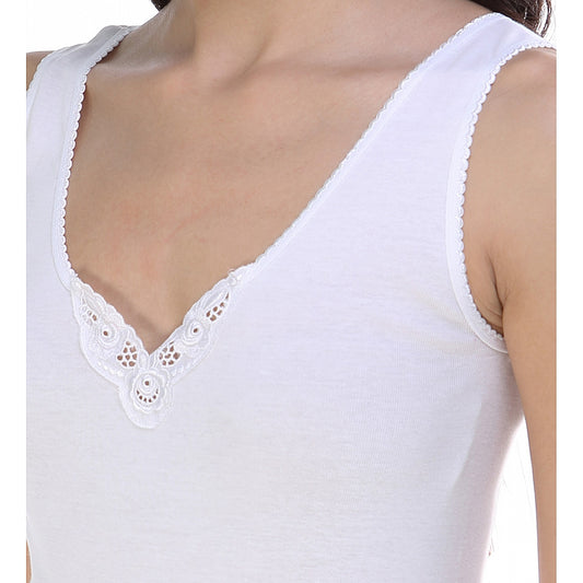 CAMISETA TIRANTES ANCHOS 100% ALGODÓN ANTIALÉRGICA