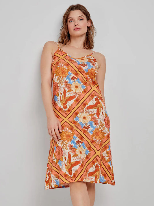 CAMISON MIDI ESTAMPADO ORIENTAL