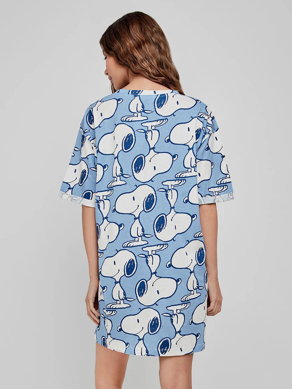 CAMISÓN DE MEDIA MANGA BLUE SNOOPY
