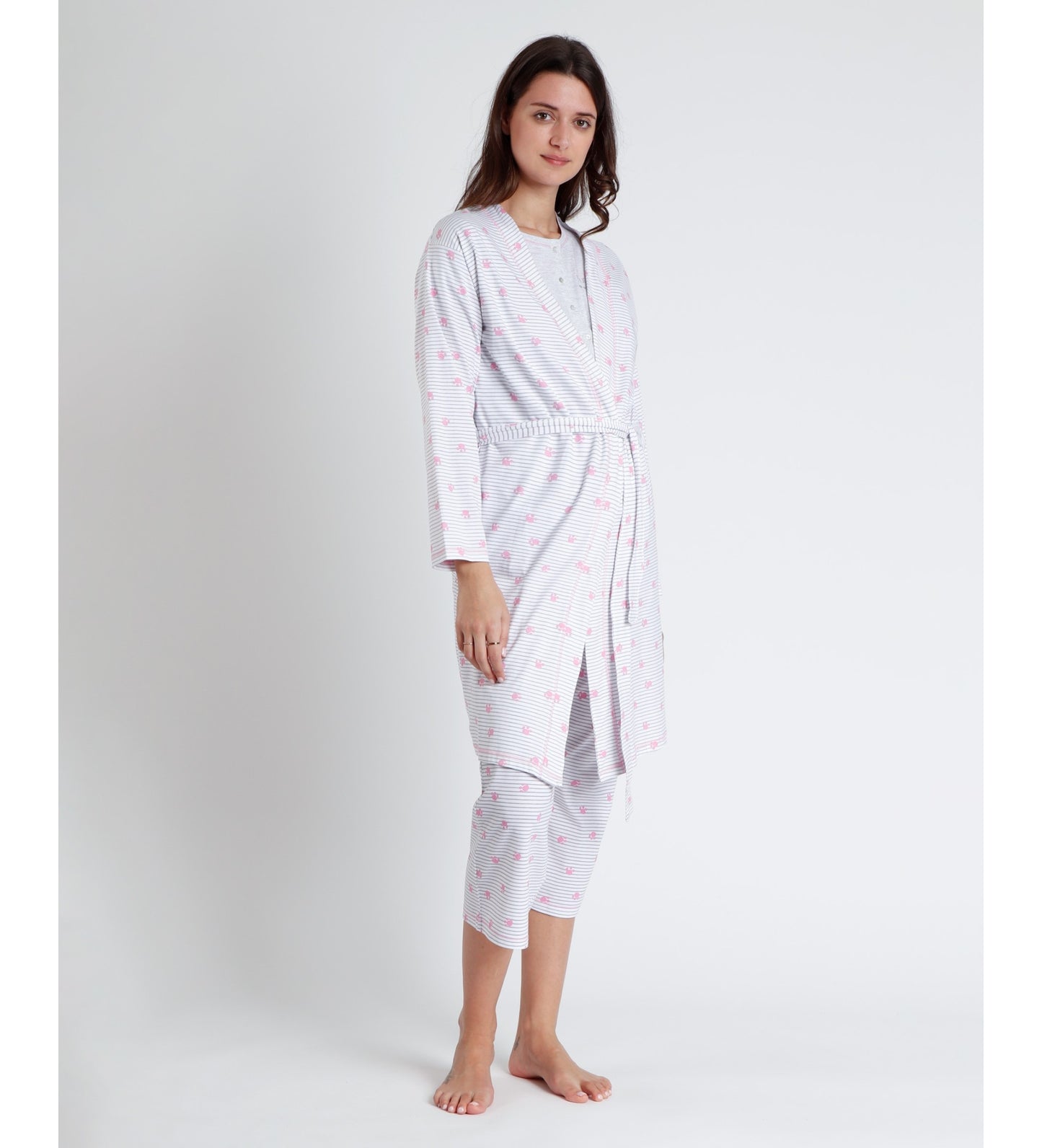 BATA MANGA LARGA MATERNITY DALMATAS