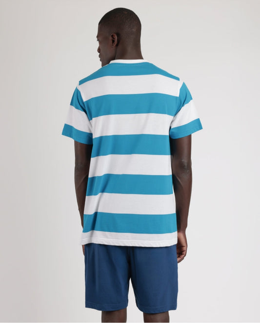 PIJAMA MANGA CORTA A RAYAS RIDE THE WAVE