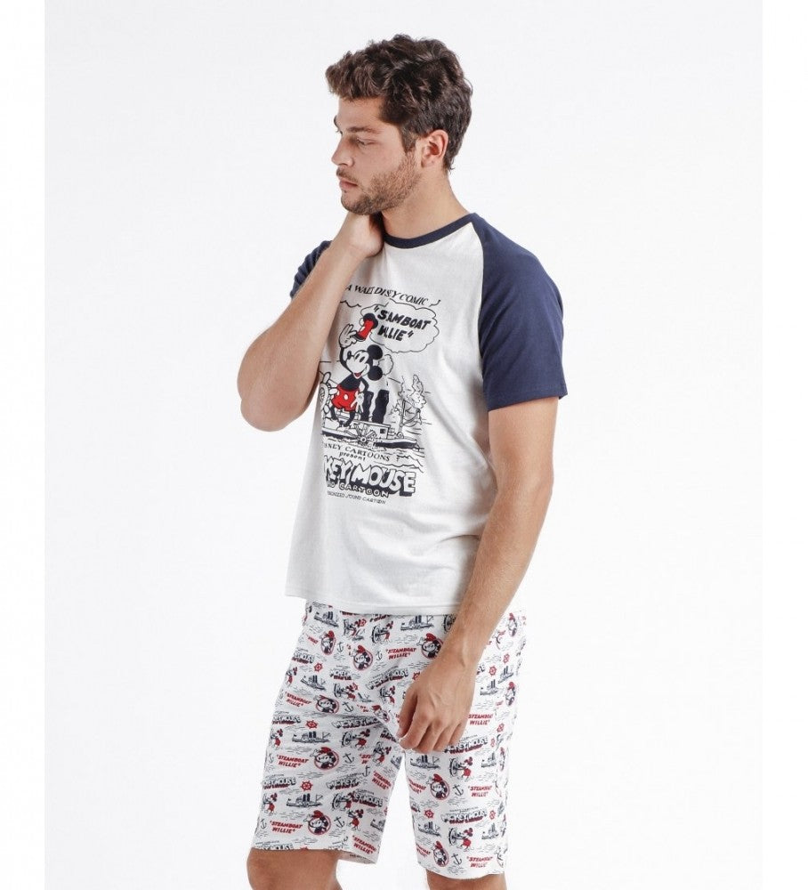 PIJAMA MANGA CORTA STEAMBOAT WILLIE