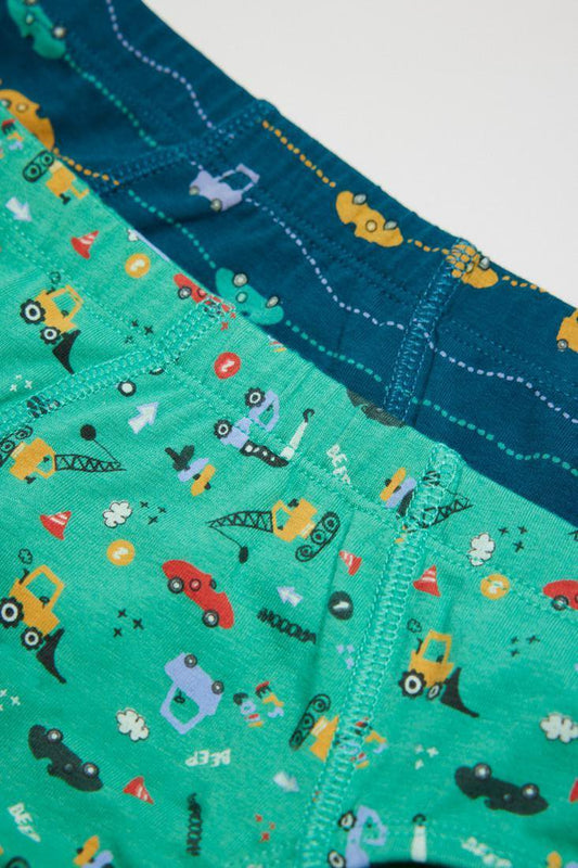 PACK-2 SLIPS INFANTIL NIÑO COCHES