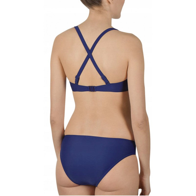 BIKINI CON ARO RELLENO LIGERO BASIC BLUE