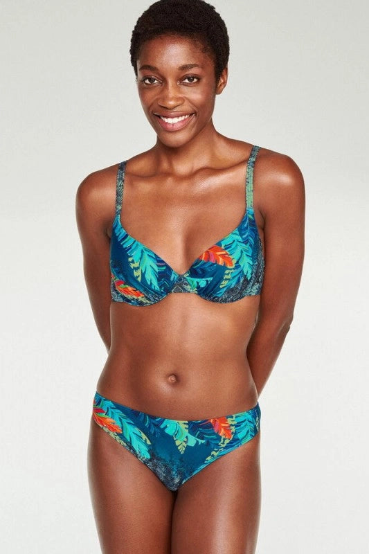 BIKINI DE CAPACIDAD CON ARO Y FOAM ESTAMPADO