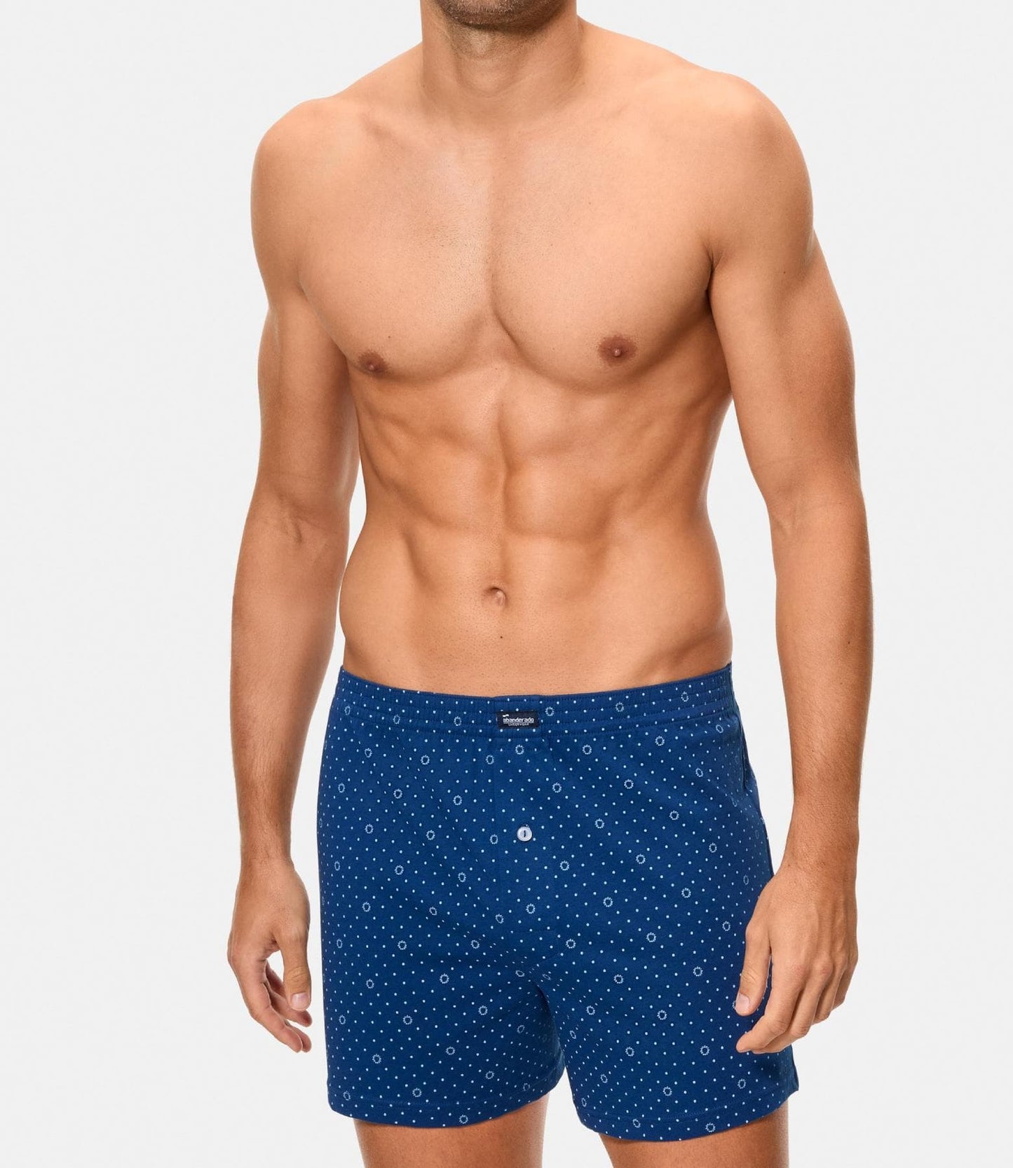 PACK-2 BOXERS ANCHOS MIX AZUL DUAL A0100