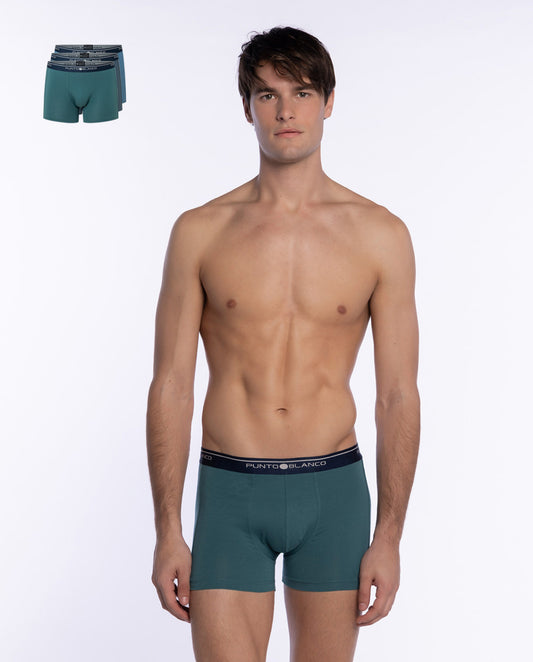 PACK-3 BOXERS BASIX PUNTO BLANCO 554