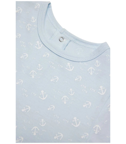 PELELE MANGA LARGA BEBÉ MARINERO AZUL