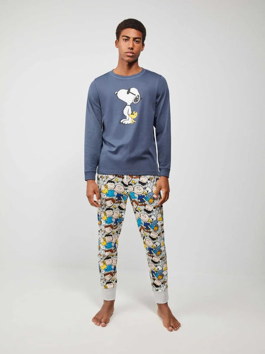 PIJAMA MANGA LARGA HOMBRE SNOOPY VIBES