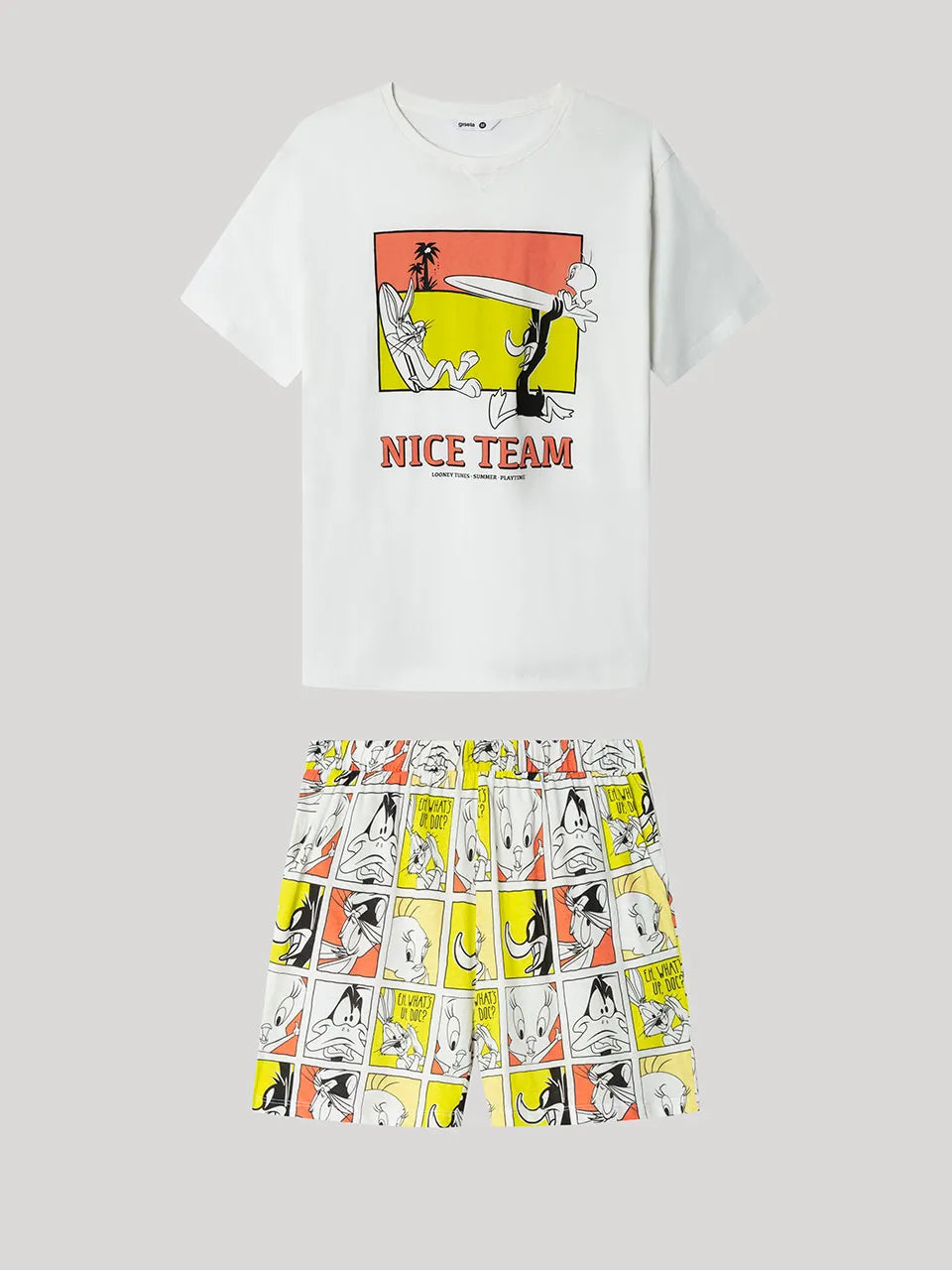 PIJAMA MANGA CORTA NICE TEAM