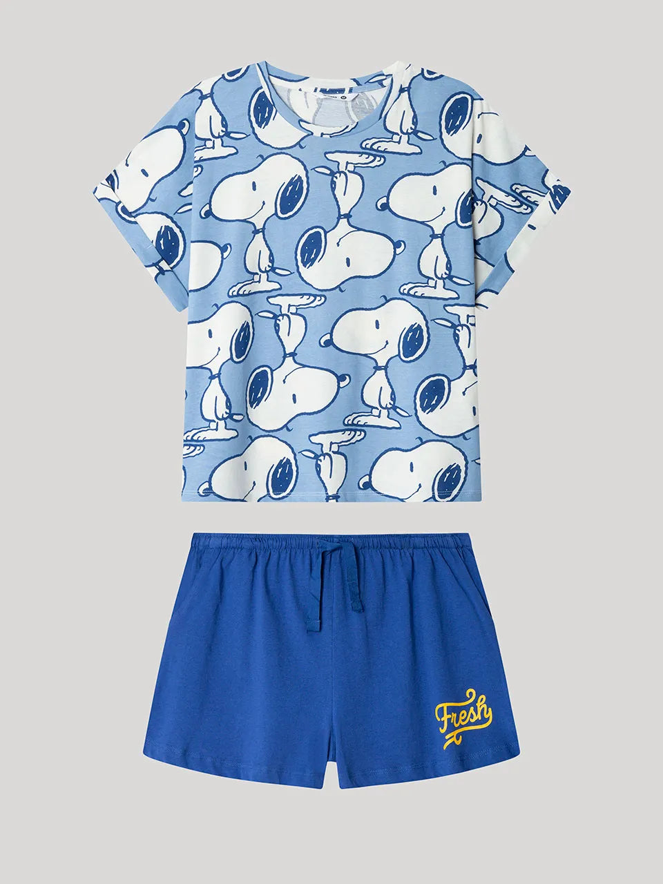 PIJAMA MANGA CORTA SNOOPY PRINT