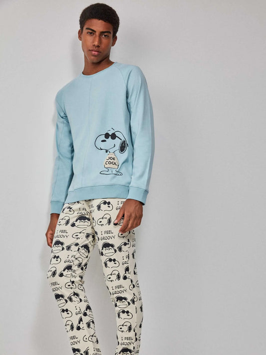 PIJAMA MANGA LARGA HOMBRE SNOOPY PEANUTSJOE COOL