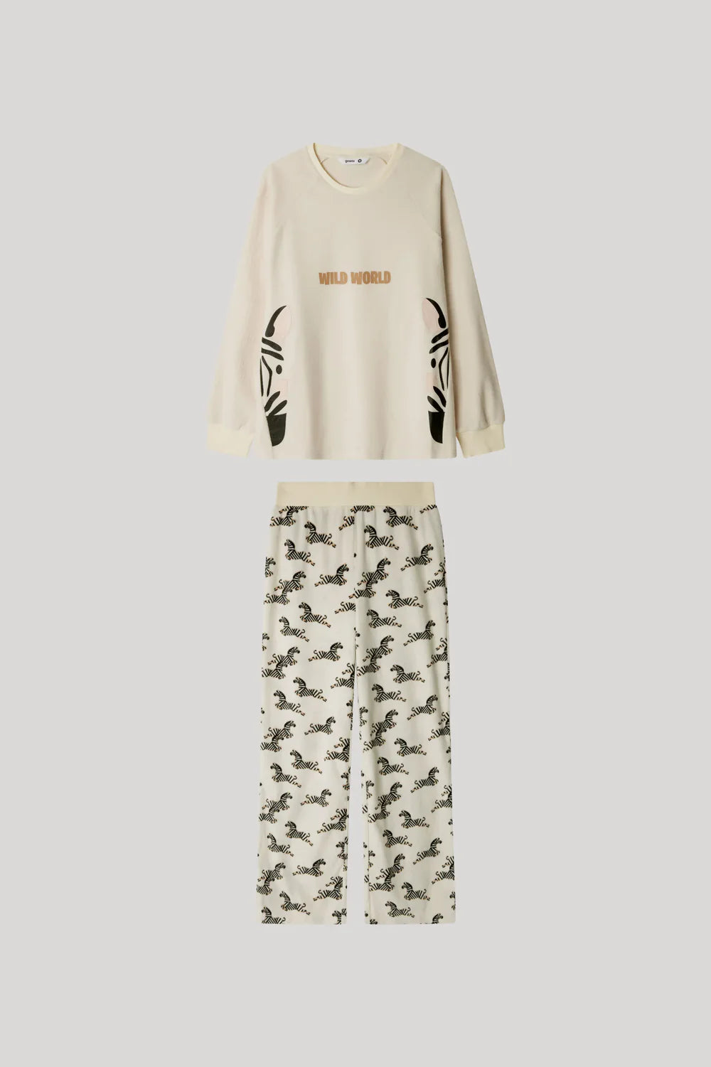 PIJAMA MANGA LARGA MUJER WILD WORLD