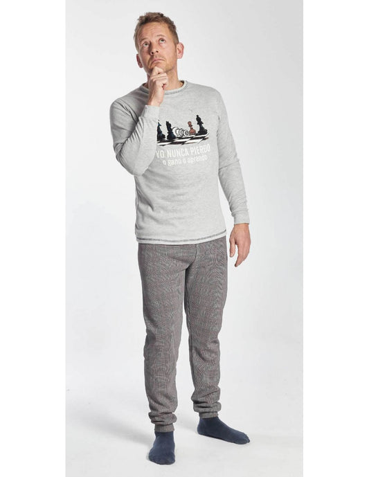 PIJAMA MANGA LARGA YO NUNCA PIERDO