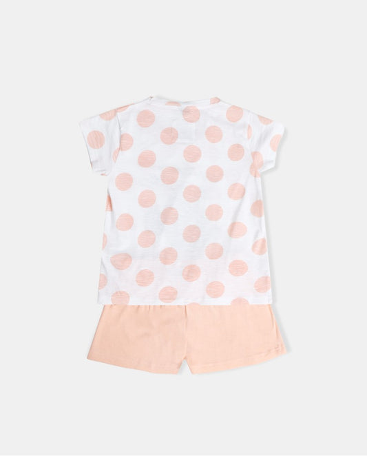 PIJAMA INFANTIL MANGA CORTA MINNIE DOTS