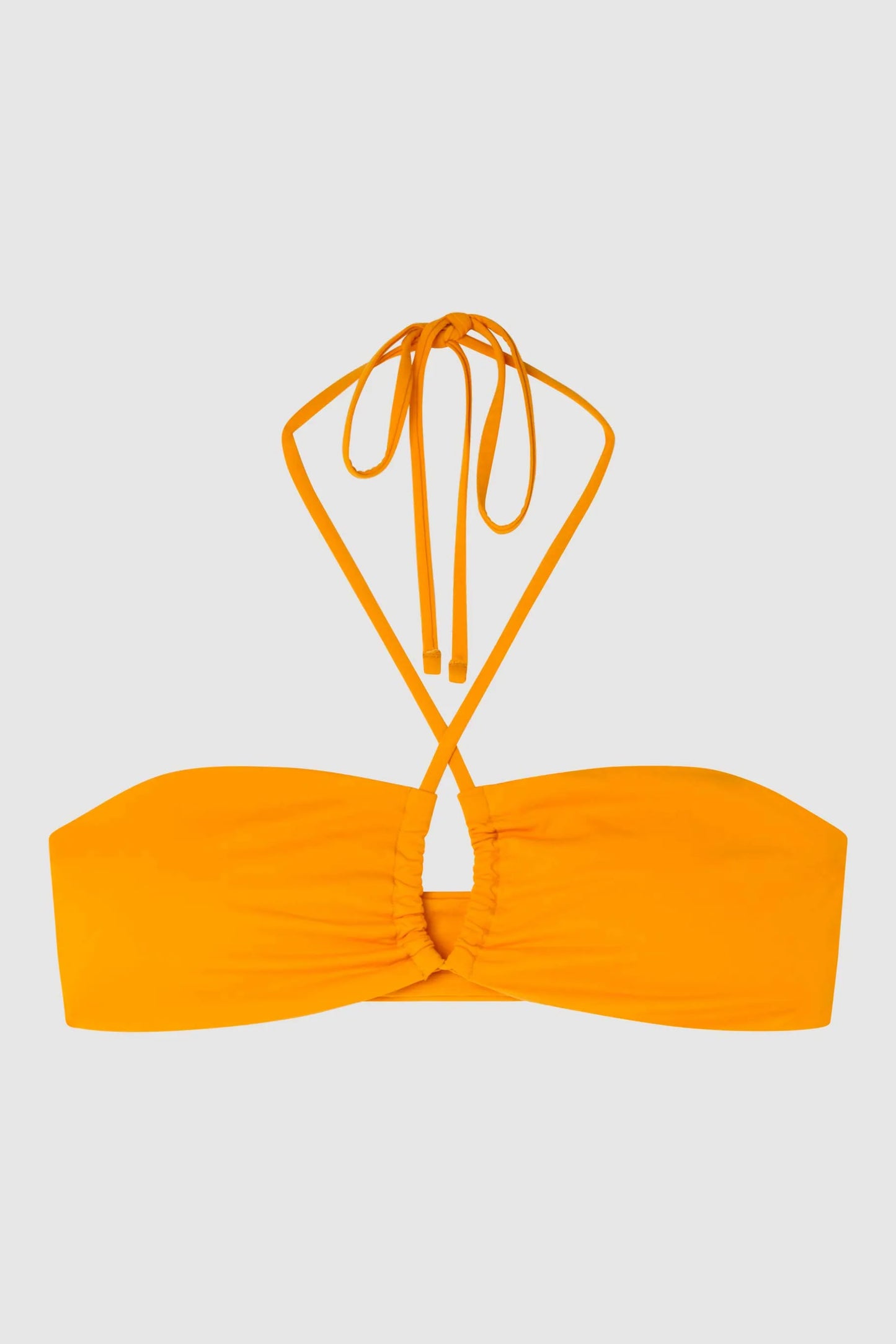 BIKINI BANDEAU FOAM EXTRAIBLE BRASILEÑA MOSTAZA
