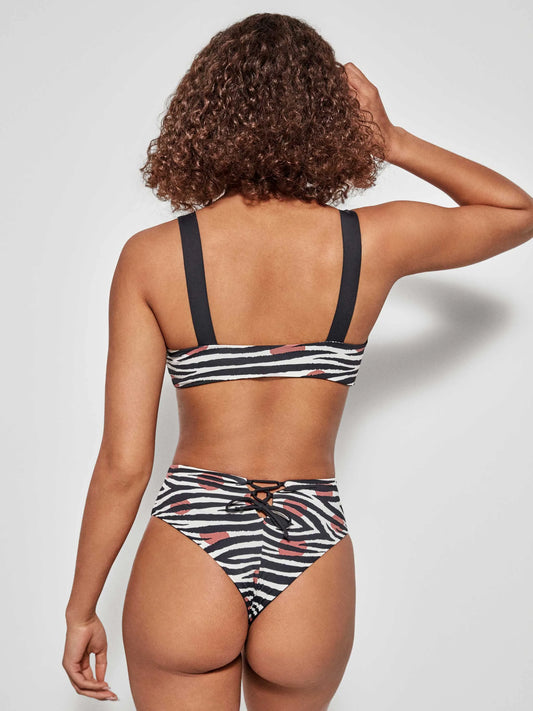 BIKINI REVERSIBLE SIN ARO BRASILEÑA ALTA SAVANNAH