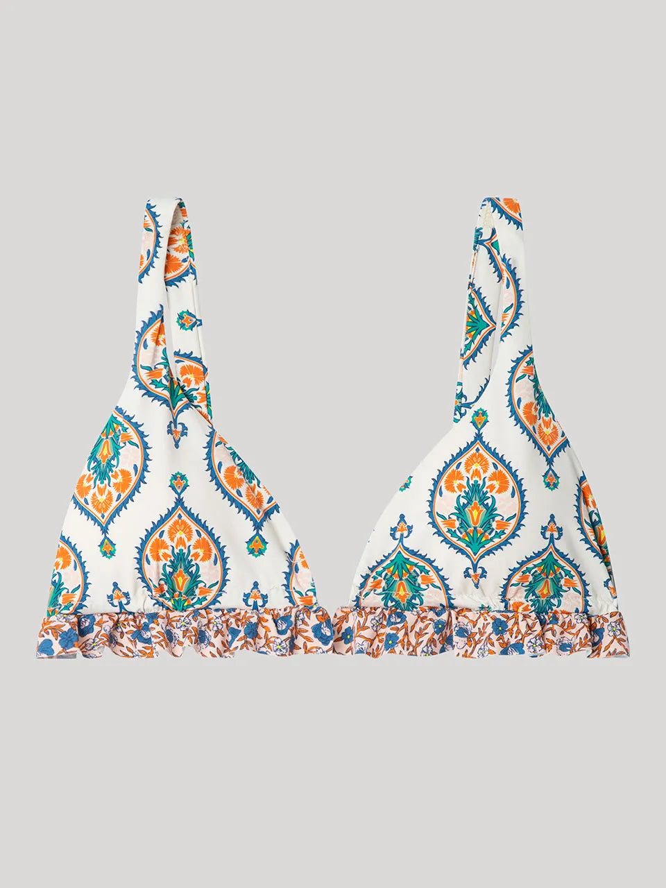 BIKINI TRIANGULAR BRAGUITA AJUSTABLE ESTAMPADO FLORES
