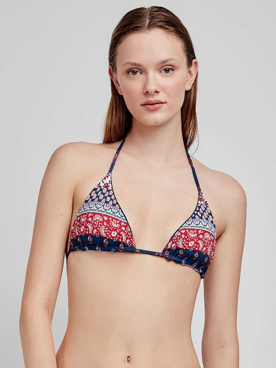 BIKINI TRIANGULAR REVERSIBLE BRAGUITA CON TIRAS LATERALES