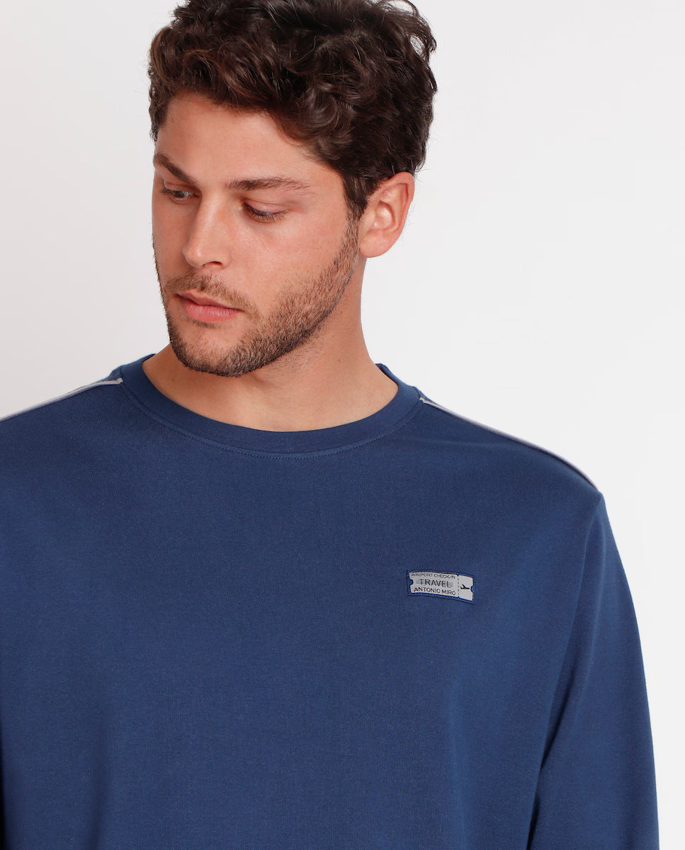 PIJAMA MANGA LARGA HOMBRE TRAVEL ANTONIO MIRÓ