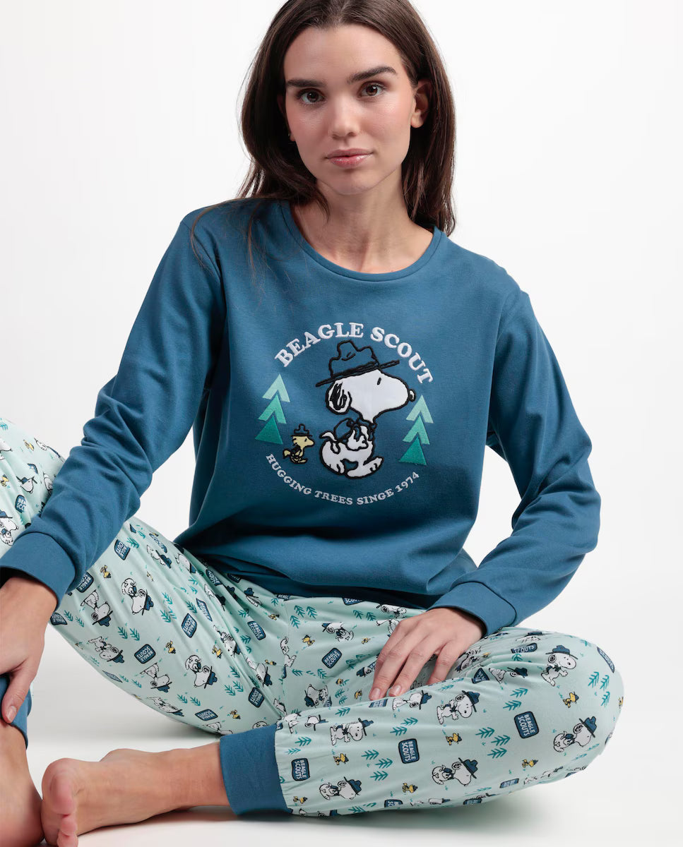PIJAMA MANGA LARGA MUJER BEAGLE SCOUT