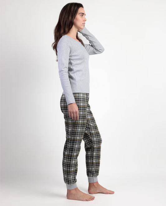 PIJAMA MANGA LARGA MUJER NEVER GIVE UP