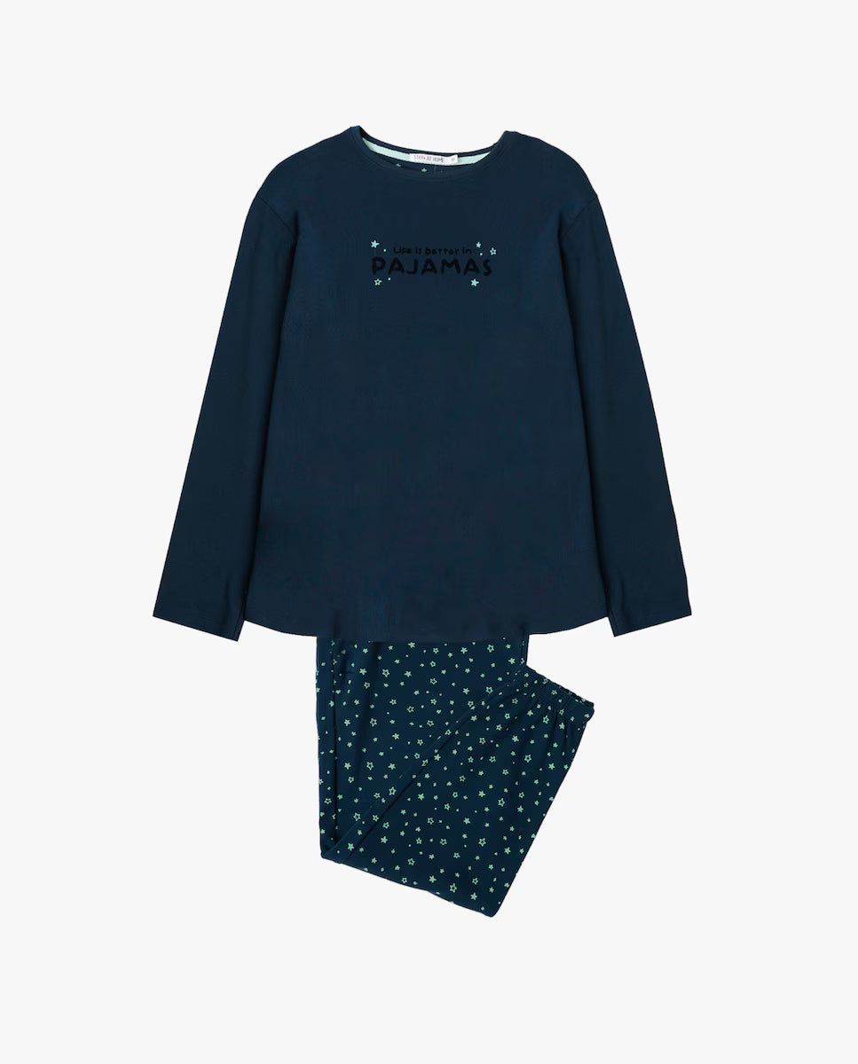 PIJAMA MANGA LARGA MUJER BETTER IN PIJAMAS