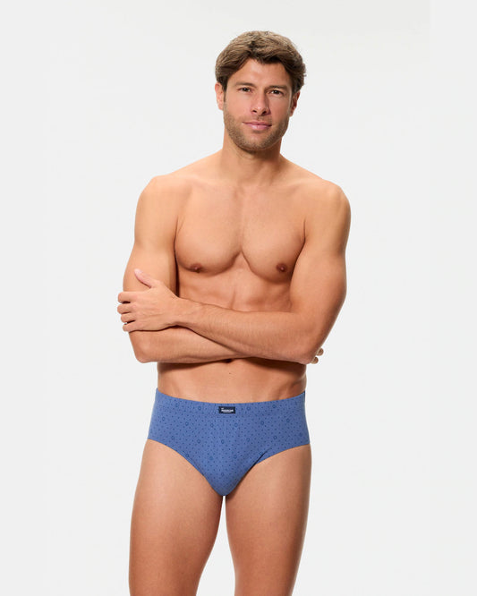 PACK-3 SLIPS ABIERTOS 080 MIX AZUL CLASIC