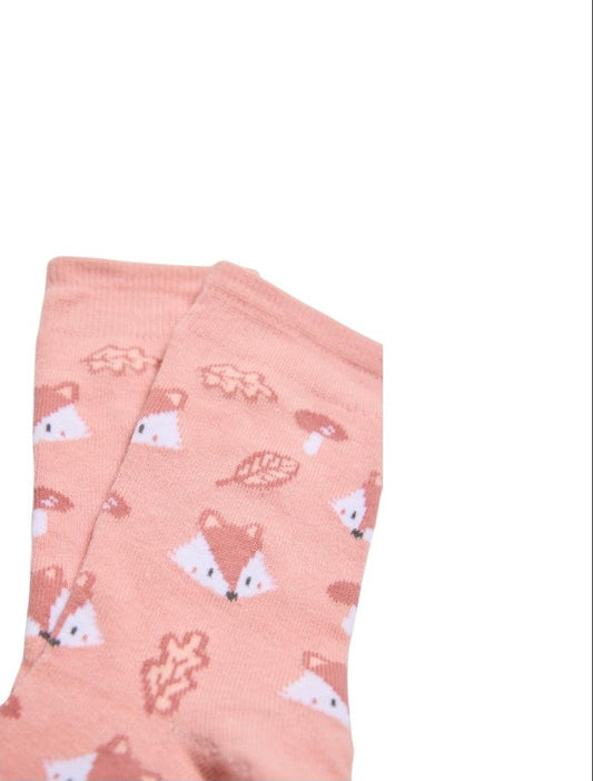 CALCETINES DE NIÑA FOXES AND LEAFS
