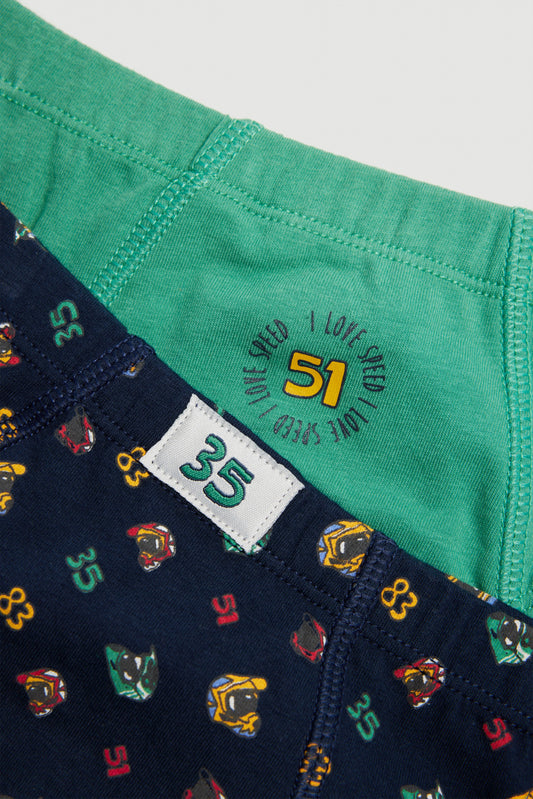 PACK-2 SLIPS INFANTIL NIÑO LOVE FOR SPEED