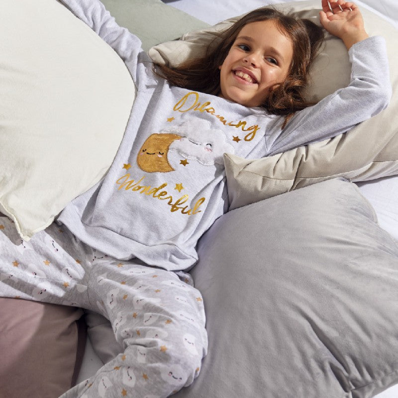 Pijamas de manga larga de niña (4-11 años)